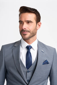 Bond - Men's Grey 3 Piece Tailored Fit Suit