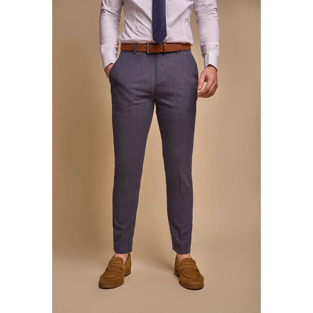 Tokyo - Men's Navy Blue 2 Piece Double Breasted Suit