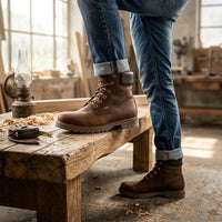 03 GTX C1 - Pánské nepromokavé kožené kotníkové boty Bark Brown