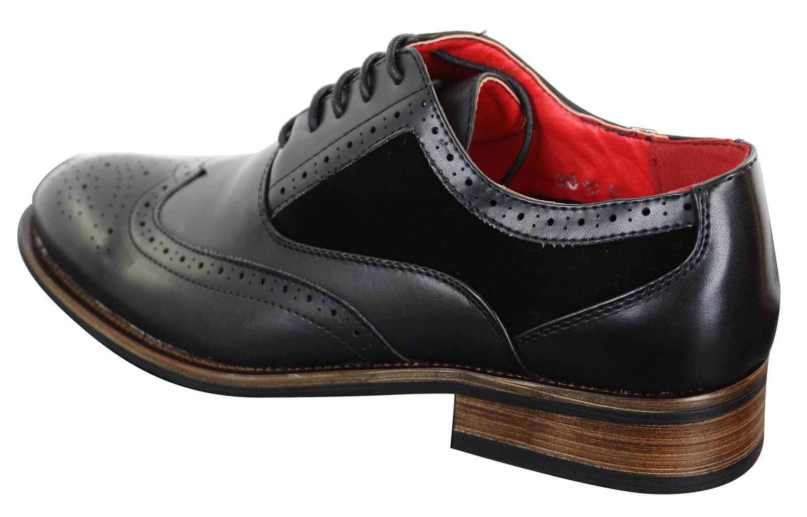 Mens Black Brogue Shoes