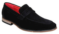 Fiorello 1807 - Mens Suede Faux Slip Onl Shoes Italian Design Classic Loafers
