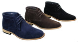 Mens PU Suede Ankle Boots