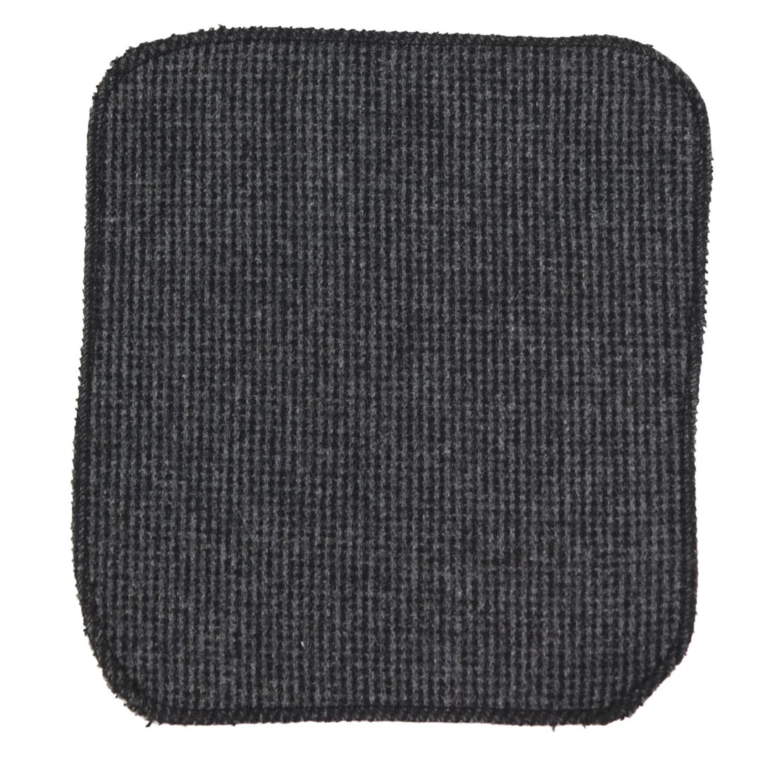 281 - Men's Charcoal Herringbone Tweed Wool Tie & Handkerchief 2"