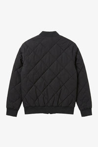 Pánská černo-béžová oboustranná lehká prošívaná bunda bomber 2 v 1