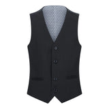 Boys Black 5 Piece Suit Blazer Waistcoat Shirt Tie Trousers Wedding Funeral