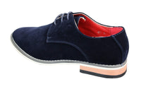 Fiorello 601 Mens Suede Smart Casual Oxford Shoes Laced Brown Black Blue