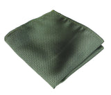 Satin Silk Textured Green Tie Gift Set Pocket Square Cuff Links Tie Matt Satin