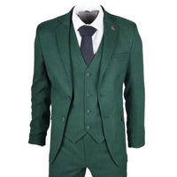 IM08 - Men's 3 Piece Green Classic Suit
