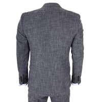 IM33 - Pánský černý třídílný oblek na míru