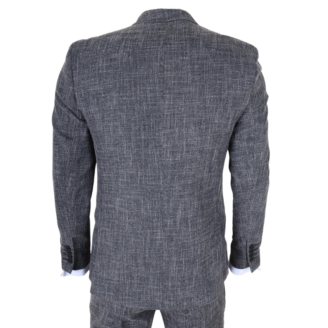 IM33 - Pánský černý třídílný oblek na míru