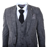 IM33 - Pánský černý třídílný oblek na míru