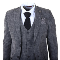 IM33 - Pánský černý třídílný oblek na míru