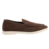 Men's Suede Brown Slip On Comfort Fit Loafers