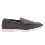 Men's Suede Grey Slip On Comfort Fit Loafers