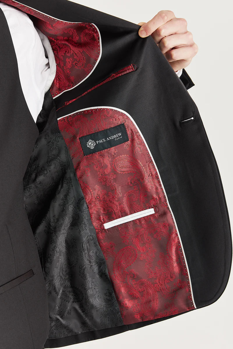 Harry - Černý dvouřadý smokingový blazer pro muže