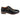 Ross - Men's Floral Print Leather Black Brogue Shoes