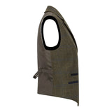 TPSTZ71 - Dámská olivově zelená tvídová vesta