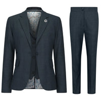 TPW53 - Dámský zelený třídílný kostkovaný oblek s motivem prince z Walesu