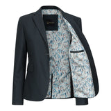 TPW53 - Dámský zelený třídílný kostkovaný oblek s motivem prince z Walesu