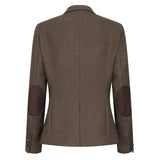 TPW-AK-06 - Dámský hnědý třídílný tvídový oblek s rybí kostí