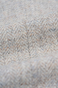 Thomas - Pánský šedý třídílný tvídový oblek z vlněné směsi