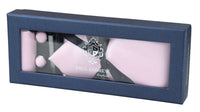 Satin Silk Pink Tie Gift Set Pocket Square Cuff Links Tie Shiny Satin