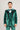 AK-25 Men's Emerald Green 3-Piece Velvet Wedding Tuxedo with Black Lapels