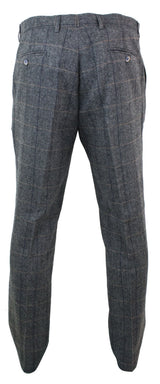 Albert - Men's Grey Tweed Trousers