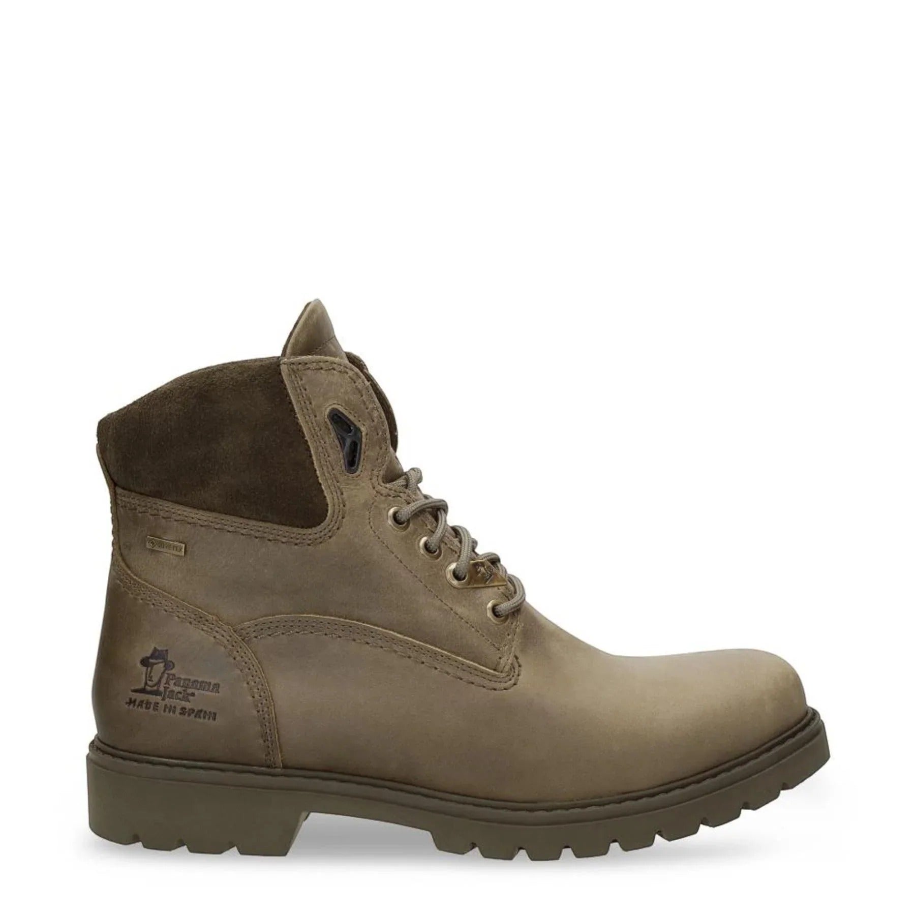 Amur GTX C32 - Pánské khaki nepromokavé kožené kotníkové boty