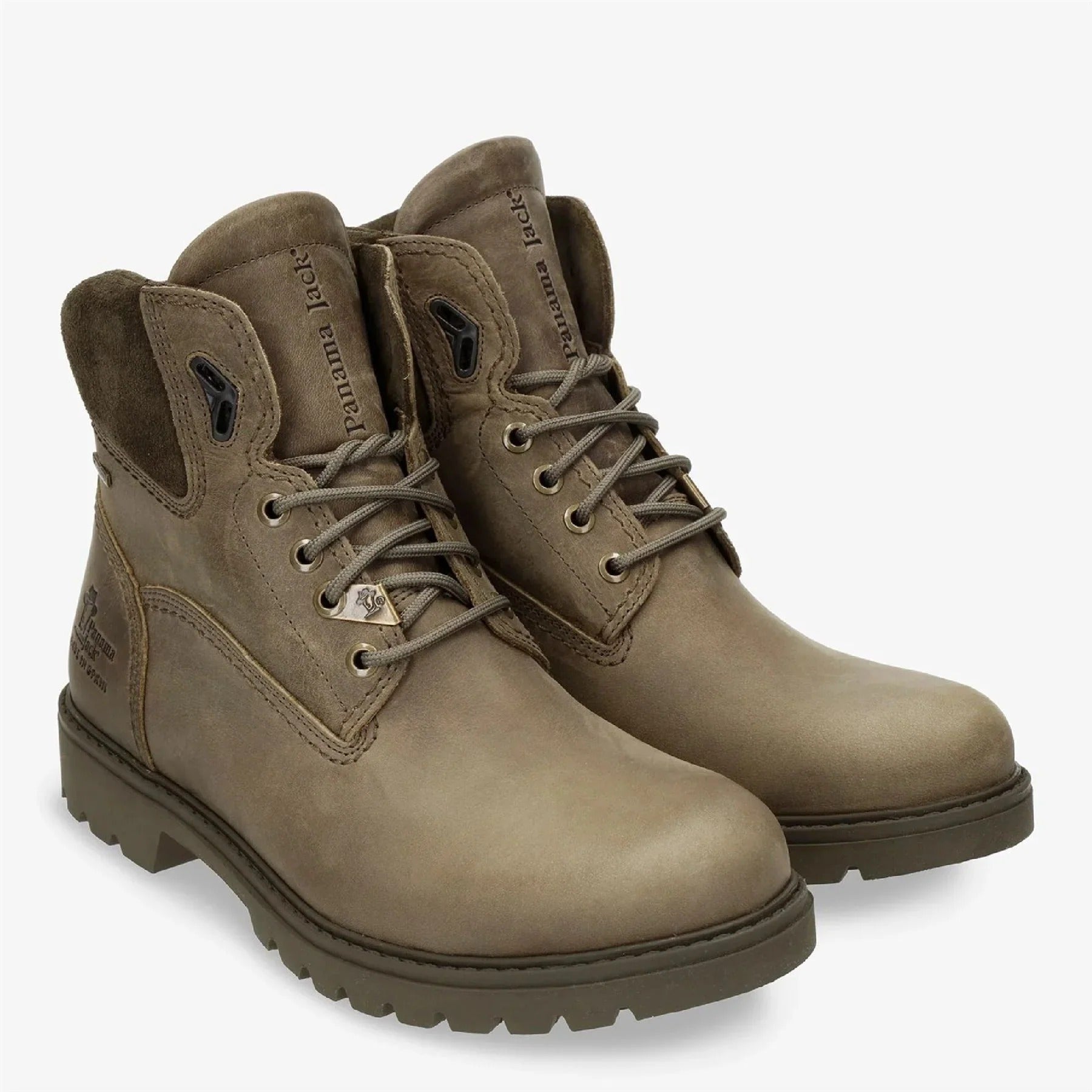 Amur GTX C32 - Pánské khaki nepromokavé kožené kotníkové boty