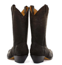 Mens Cowboy Boots Pointed Black Brown Grinders Arizona Real Leather Western Cuban