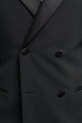Aspen - Men's Black 2 Piece Double Breasted Tuxedo Suit
