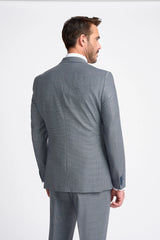 Bond - Men's Grey 3 Piece Tailored Fit Suit