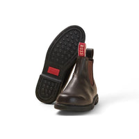 Booma 607 - Hnědé kožené chelsea boty