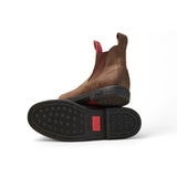 Booma 607 - Rustikální hnědé kožené chelsea boty