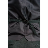 Caridi - Men's Olive Green Tweed Waistcoat