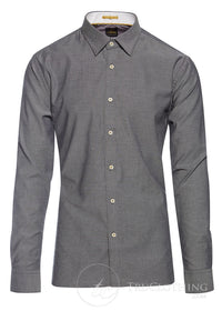 Cavani CV-65 - Men's Cotton Stretch Smart Shirt - Black/Blue/Navy/Pink/White