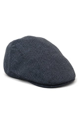 Klobouk Cavani Martez - Pánský dědečkový klobouk, tmavě modrá, plochá čepice, rybí kost, vintage retro, Del Boy, klasický Gatsby, Peaky Blinders