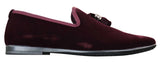 Elong dd0019 - Mens Velvet Slip On Suede Tassle Driving Shoes Loafers Smart Casual Wine Navy