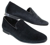 Elong DD0083 - Mens Velvet Slip On Paisley Driving Shoes Loafers Smart Casual Wine Navy Black