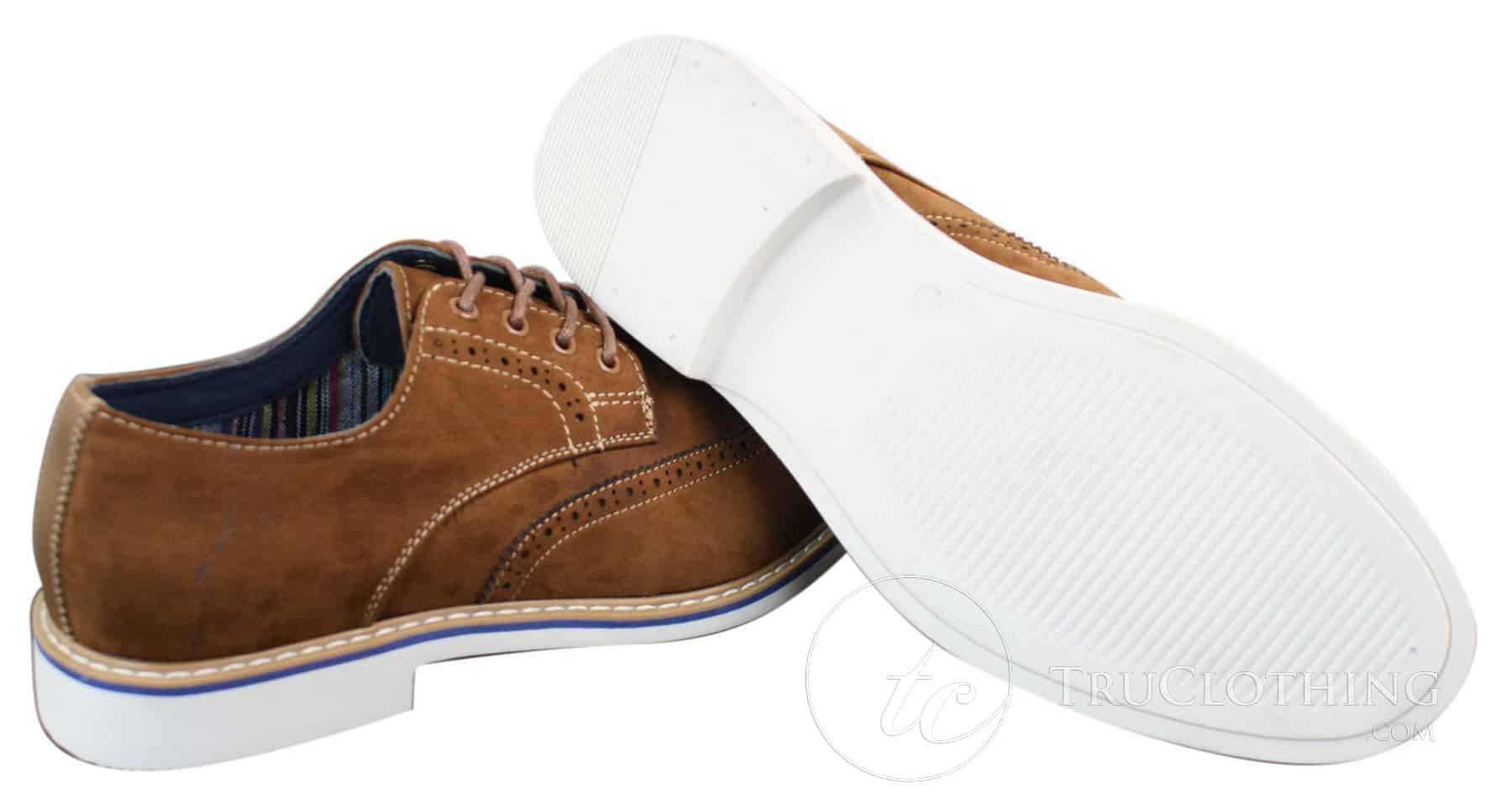 Elong EL0635 - Mens Smart Casual Suede Nubuck Leather Brogues