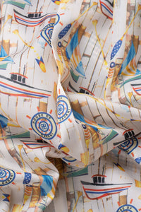 Pánský béžově tmavě modrý kostkovaný oblek