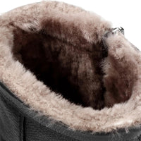 Fedro Igloo C3 - Pánské černé nepromokavé kožené kotníkové boty