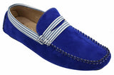 Mens Suede Deck Boat Shoes Stripe Slip On Summer Smart Casual Italian