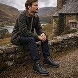 Glasgow GTX C3 - Pánské černé nepromokavé kožené kotníkové boty
