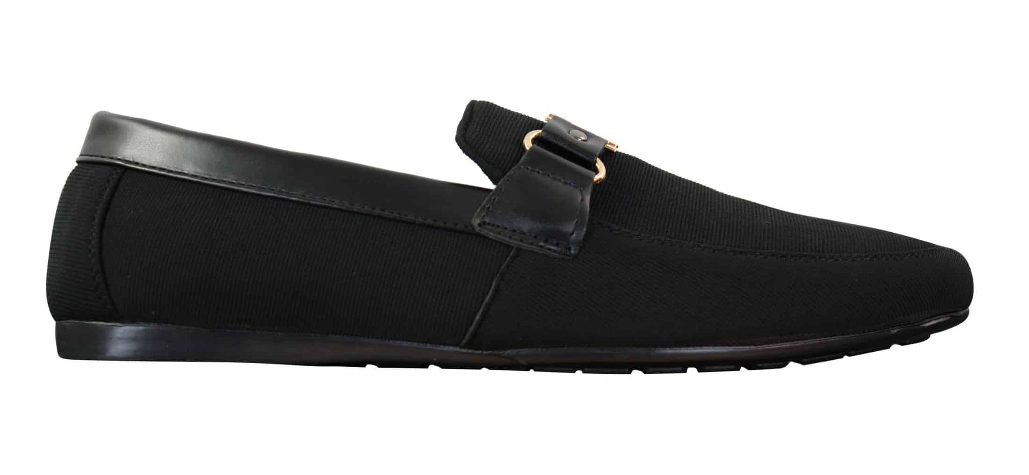 Fiorello HD0112-03 - Mens Iconic Black Navy Italian Design Slip On Smart Casual Loafers Mocassins Driving Shoes