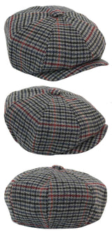 Men Classic Check Newsboy Cap