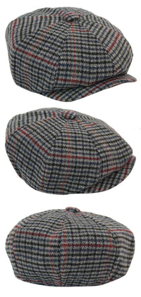 Men Classic Check Newsboy Cap