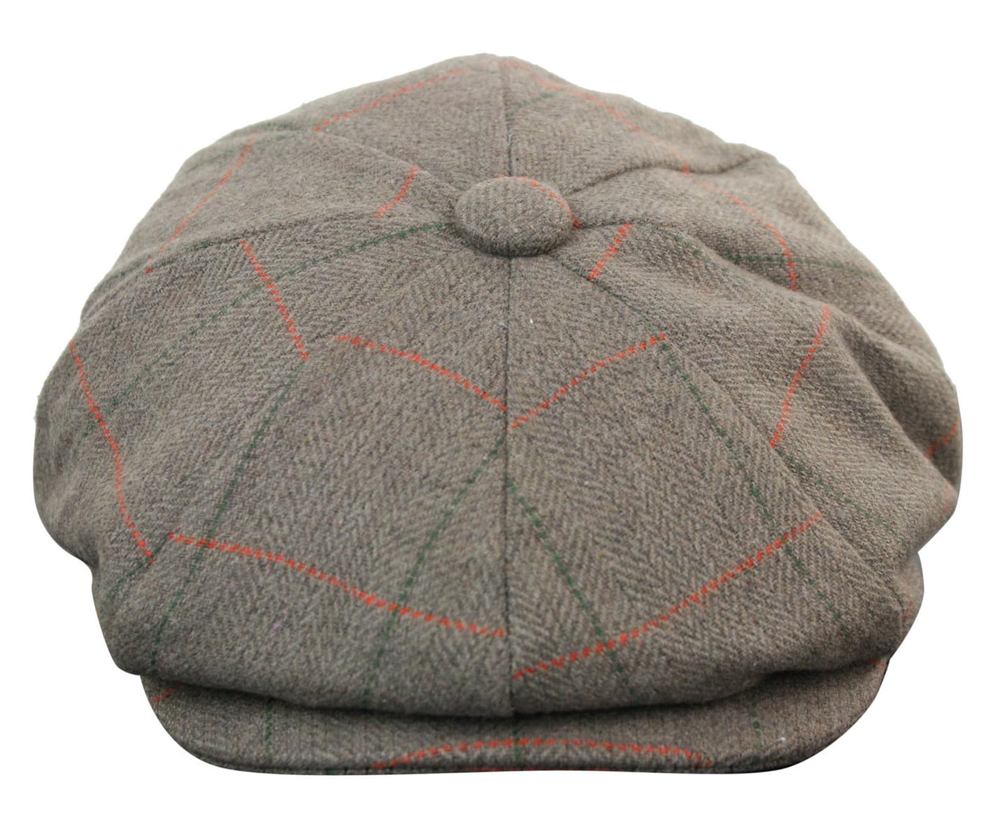 Mens Tweed Check Peaky Blinders Cap