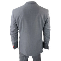 James Men's 3-Piece Grey Classic Fit Suit